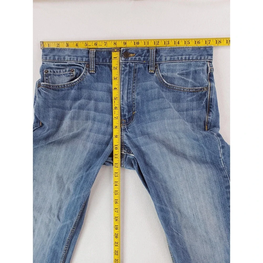 Banana Republic Jeans Mens 33x32 Blue Relaxed Fit Denim Straight Leg Cotton